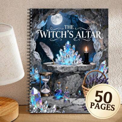 50-Page Magic Sigil Manual & Rune Journal - Occult Diary Suitable For Rune Learning, Sigil Creation, Amulet Design, Magic Symbol Collection, Occult Research Notes, Personal Sigil Book For Wiccan, Witchcraft, Spellcraft Records