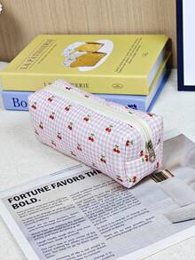 便捷化妆包，可爱化妆刷收纳袋，女士旅行必备收纳包，小巧少女铅笔盒，学生文具包，情人节礼物，返校收纳包 - 彩色 - 查看 19