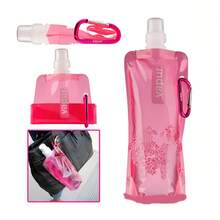 1pc Portable Foldable Water Bag, Outdoor Sports Water Bottle Bladder - Multicolor - View 2