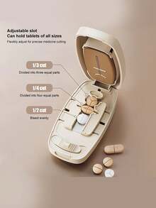 Pill Storage Box, Portable Pill Dispenser, Convenient Pill Organizer, Easy-To-Use Design, Plastic Material, Simple And Practical, Suitable For Daily Medication And Travel, Perfect Gift For Birthday, Back To School, Mother's Day And Easter - Multicolor - View 2