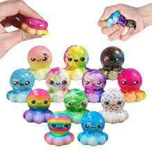 1/5/10/24/48pcs Slow Rebound Octopus Soft Rubber Toys, Cute Octopus Design, Slow Rebound Motion, Stress Relief Toys, Suitable For Children, Classroom, Valentine's Day Gifts, Prizes And Party Favors - Multicolor - View 4