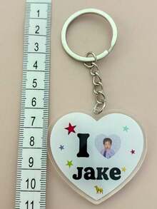 EN/HYPEN Fangoods Heart-Shaped Acrylic Keychain, High-Quality Cheerleading Accessory, Backpack Pendant, Gift For Friends - Multicolor - View 9