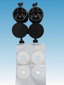 4件套带锁旋转脚轮，自粘式家具轮，360°静音旋转 - 镜面金属承重轮 - 无需钻孔即可轻松移动沙发和橱柜 - 多色 - 查看 13