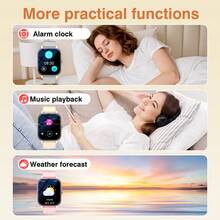 Smart Watch, Wireless Calling /Dial, Multi -Sport Mode, Calling Reminder And Rejection,Information Reminder,SMS Reminder,For IPhone/Andriod - 彩色 - 查看 3