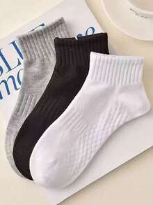 12/6/3 Pairs Breathable Sports Socks, Unisex Odor-Resistant Short Socks, Quick-Drying Anti-Bacterial Ankle Socks, Suitable For Sports And Casual Wear - Multicolor - View 2