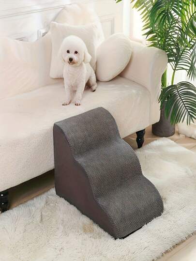 Pet Stairs Dog Ladder Non-Slip Climbing Steps Ramp, Removable, For Small/Elderly Dogs, Bed/Sofa Side