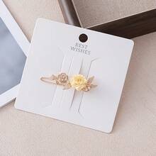 1pc, Fresh Wind Flower Hair Clip, Women's Sweet Flower Hair Clip, Alloy Material, Versatile Holiday Accessories - Multicolor - View 7