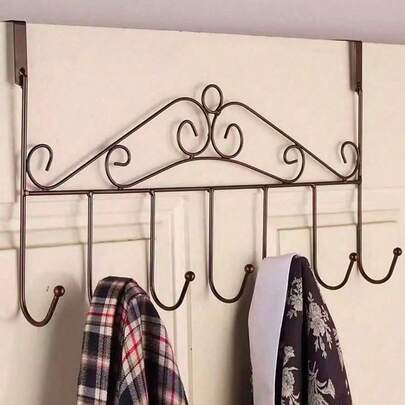 1pc No Drill Wall Mounted Hook, Magical Wall Hanger, Strong Adhesive Hooks, Suitable For Hanging Clothes And Hats