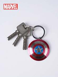 Marvel 1pc Official Avengers Shield & Thor's Hammer Colorful Helmet Keychain, Fashionable Metal Pendant, Decorative Superhero Accessory, Durable Carabiner Clip, Suitable For Avengers Fan Birthday, Mother's Day Party Gift, Can Be Hung On Keys, Backpacks, Cosplay Outfits - Multicolor - View 4