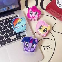 MY LITTLE PONY 1 chiếc kẹp tóc hoạt hình dễ thương, sáng bóng, kiểu dáng bao gồm đuôi ngựa hồng, bướm, đuôi ngựa cầu vồng, đuôi ngựa hoàng hôn, phù hợp cho phụ nữ và người hâm mộ phong cách Y2K như một phụ kiện tóc thời trang. - Nhiều màu - Xem 3
