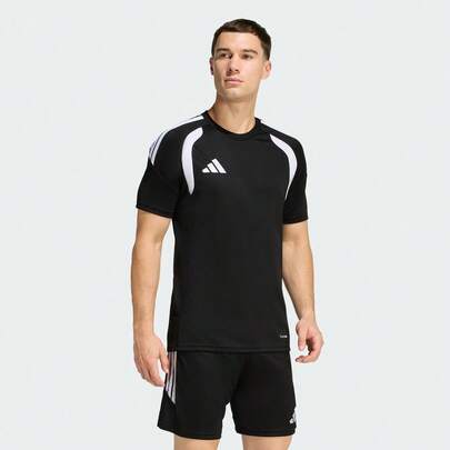 Adidas 男士 TIRO26L JSY M 短袖T恤，针织无领短袖 TKB1348