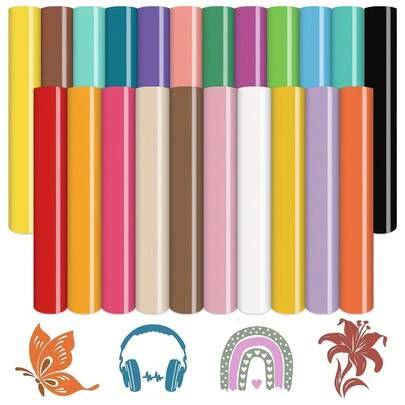 10pcs Assorted Permanent Vinyl Stickers, Containing Vibrant Colors. Each Measures 12 Inches X 10 Inches. Soft And Durable Material, Smooth Cutting, Easy To Peel Off And Transfer. Ideal For Various DIY Craft Projects, Applicable To Home Decor, Coffee Cups, Signs, Letters, Banners, Window Patterns, And More To Make Every Detail Shine.