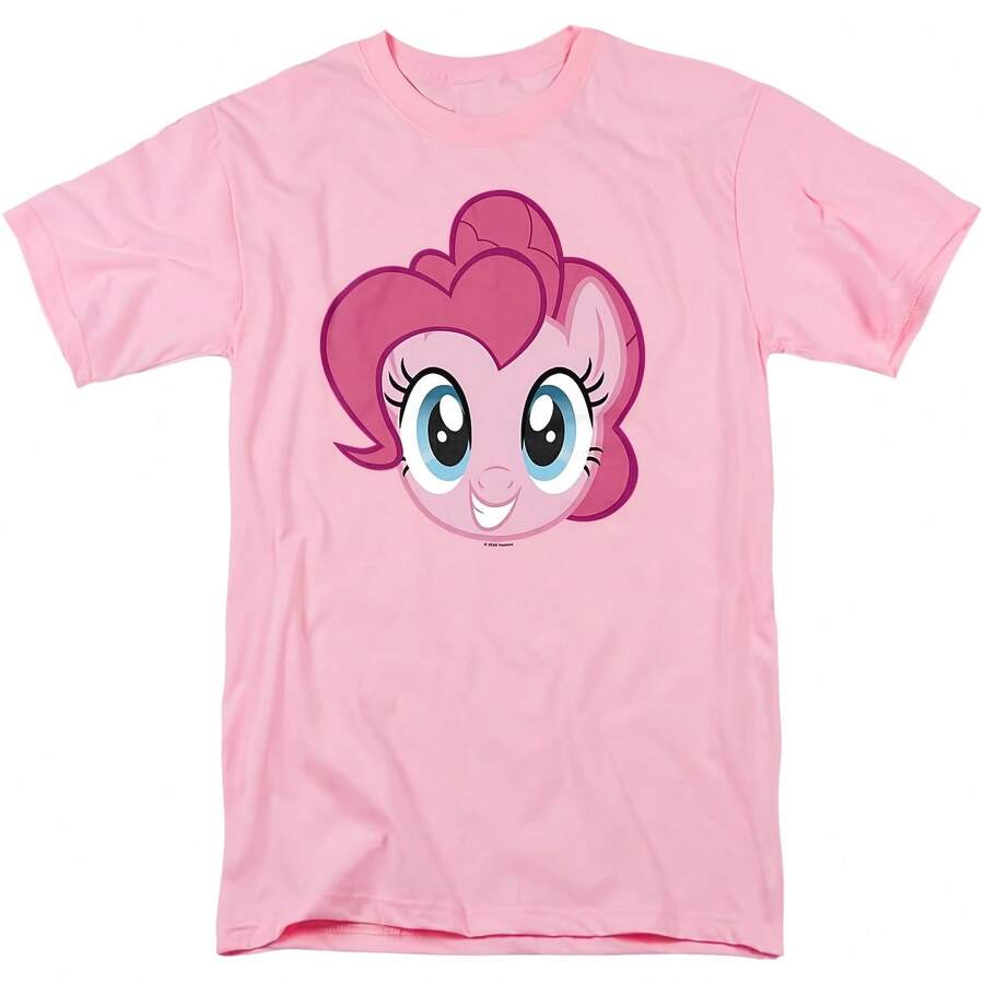 Pinkie Pie Face Uni Adult T Shirt All Seasons,220g Pure Cotton Single-Sided Printed Crew Neck Short-Sleeved T-Shirt,Unisex Top,Base Layer - 顏色7 - 查看 1