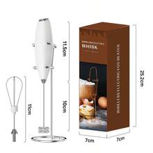 1pc Electric Mini Milk Frother, Powered By 2 AA Batteries (Not Included), Electric Milk Frother, Kitchen & Dining Small Tool Mixer, Handheld Coffee & Home Baking Milk Foam Maker, Electric Milk Frother Wand, Household Micro Electric Milk Frother, Handheld Milk Frother - Multicolor - View 12