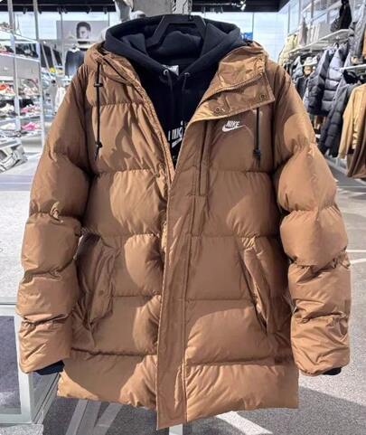 Nike Men's 750 Fill Power Down Jacket, New Loose Fit, Water-Resistant Jacket