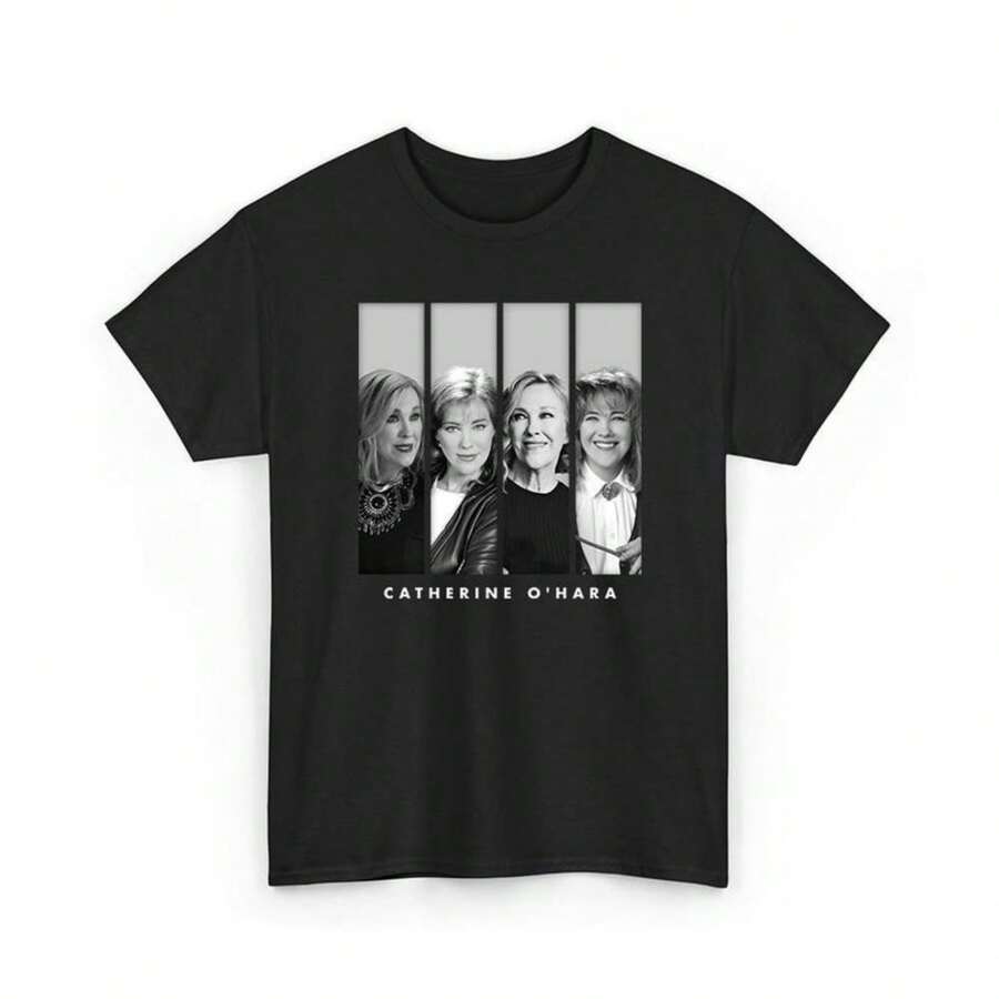 Vintage Black And White Catherine O'Hara T-Shirt, Catherine O'Hara Shirt-Style Sweatshirt - 黑色 - 查看 1