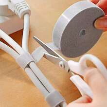 1个塑料线缆管理盒，带7个隔层，可重复使用，用于整理充电器和数据线，家用和办公用线缆收纳盒 - 彩色 - 查看 8