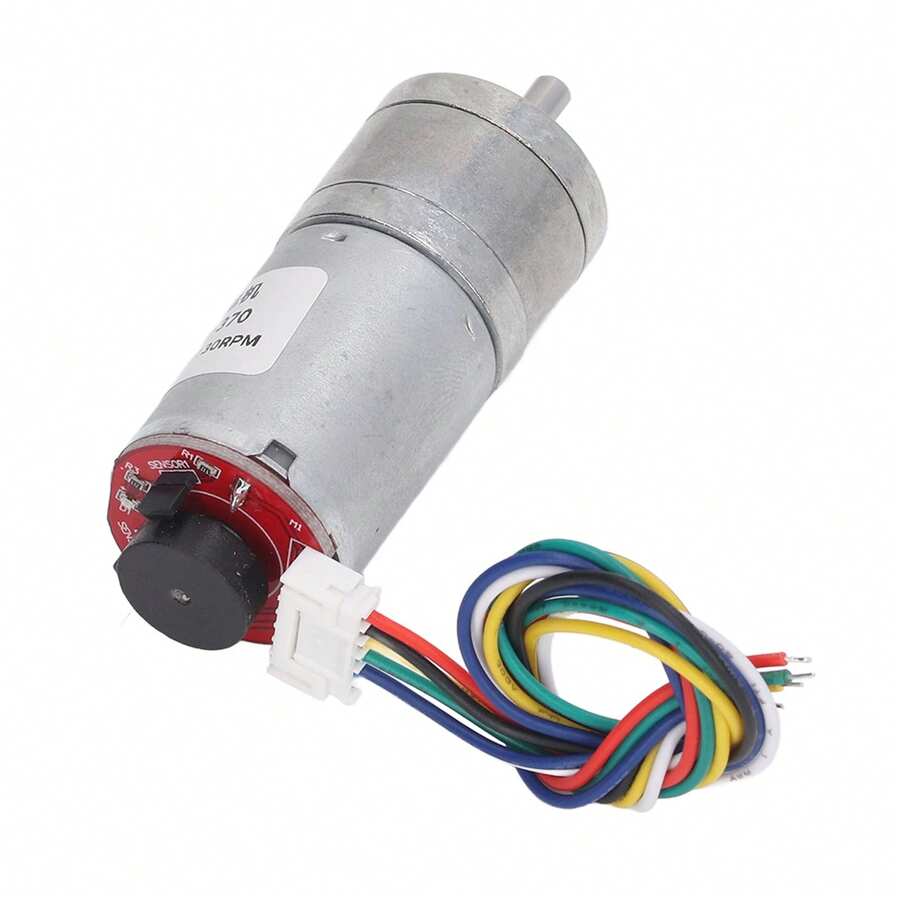 Motorreductor de CC en miniatura GA25-370, motor regulador de velocidad de alta potencia, 12 V, 130 RPM/min - Tipo de Enchufe A USA (110-127V) - Ver 1