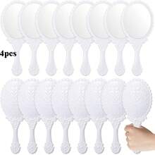 1/4/10/20pcs Retro Handheld Makeup Mirrors Set, With Small Gold/Silver/Rose Gold Embossed Design, Portable Compact Mirrors, Suitable For Princess Theme Party And Travel,Giveaways,Travel,Cheap Stuff,Travel Essential - Multicolor - View 36