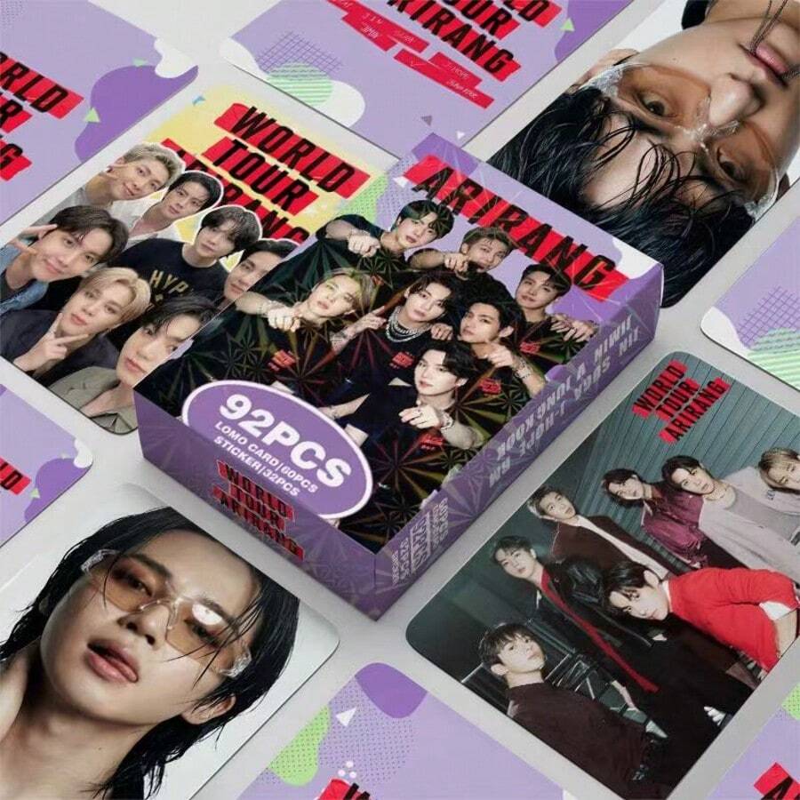 ARIRANG SWIM, JK, J-HOPE, JIMIN, V, JIN, RM World Tour Concert, Concert Fan Meeting Support Card, LOMO Card, Flash Card, Double-Sided HD Card, Collectible Card, Support Card, Holiday Gift - Multicolor - View 1