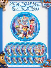 Paw Patrol Bộ đồ dùng tiệc dùng một lần, bao gồm đĩa lót giấy dày dặn 7 inch / 9 inch, 10 cốc giấy, 20 khăn ăn, thích hợp cho các bữa tiệc theo chủ đề, họp mặt năm mới, tiệc sinh nhật, dã ngoại. - Giày dép và dao kéo - Xem 8