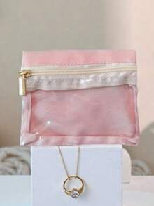 1/3/7pcs Portable Jewelry Box, Earring, Necklace, Bracelet Storage Bag, Transparent Material For Easy Viewing And Protection, Small Size For Easy Carrying - Multicolor - View 7
