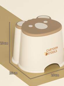 Plastic Small Stool, Cartoon Stool For Home Use, Bathroom Shower Stool, Small Chair, Creative Bench - Multicolor - View 20