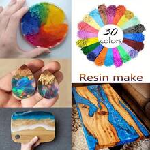 30 Colors Mica Powder Set - Vibrant, Non-Repetitive Tones Suitable For Epoxy Resin, Bath Bombs, Candles, Crafts And Slime Making - 5g Dye - View 3