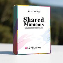 1 Box HEART BRIDGE Shared Moments Tabletop Card Game, Couples Interaction Tool, Honeymoon Travel Toy, Enhances , Thoughtful Gift For Boyfriend/Girlfriend, Husband/Wife On Valentine's Day, Anniversary, Halloween, Christmas, Thanksgiving | 50 Cards | - View 2