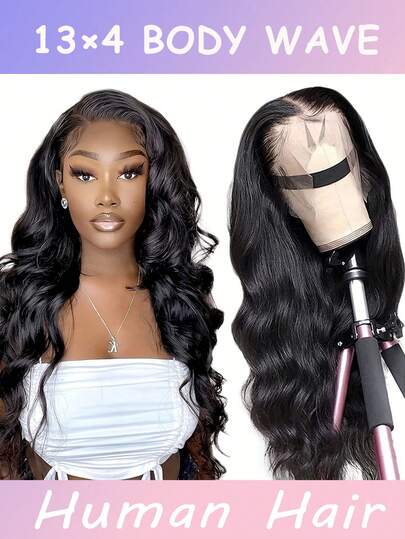 Tóc giả ren phía trước mật độ 200%, tóc thật, kiểu sóng thân 13x4, tóc giả ren trong suốt không cần keo, tóc thật đã được tỉa sẵn với tóc con dành cho nữ, tóc giả sóng thân thiết kế 13x4, có kiểu sóng thân đã được tỉa và cắt sẵn với mật độ 200%, tóc giả màu đen tự nhiên hoàn hảo cho phụ nữ, vẻ ngoài tự nhiên, thoải mái và dễ sử dụng, dễ tạo kiểu, trông tự nhiên, hoàn hảo cho trang phục thường ngày hoặc các dịp đặc biệt.