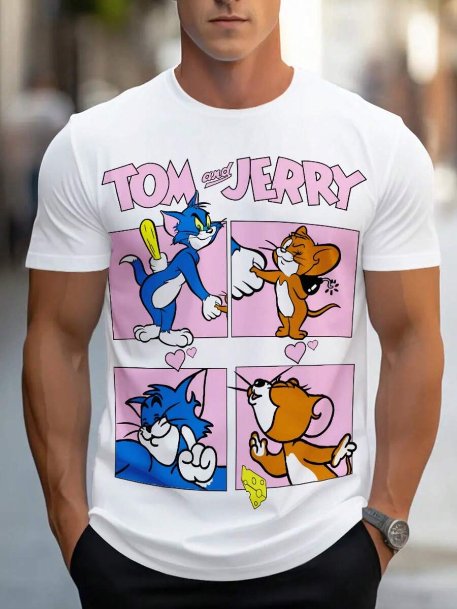 Warner Bros Men T-Shirts - White - View 1