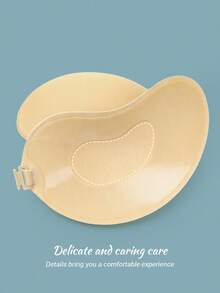 1pc Women's Adhesive Strapless Bra Invisible Silicone Breast Lift Tape, Versatile Lingerie Cleavage Enhancer With Detachable Halter, Suitable For Backless Dresses, Gowns, Swimwear, Cosplay - Multicolor - View 6