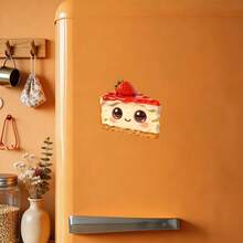 甜点展示柜中最可爱的一款：3D芝士蛋糕伴侣，质地柔软，表面裹着一层光滑的糖霜，闪闪发光的眼睛和甜美的笑容——专为您的温馨厨房设计的甜点好伙伴 - B - 查看 5