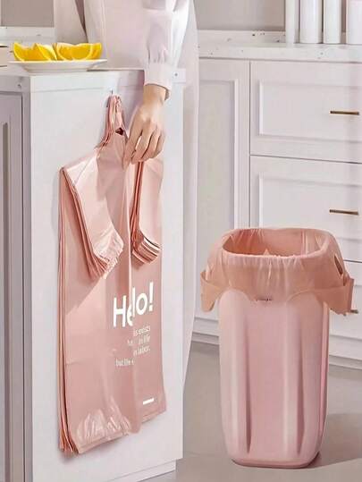 100/50PCS Thick Trash Bags - Leak-Proof, Tear-Resistant, Durable Polyethylene Material, Multi-Purpose, Suitable For Kitchen, Bathroom, Living Room, Can Be Used As Household Trash Bags, Kitchen Garbage Disposal Bags, Leak-Proof Design, Sturdy Structure