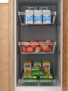 2/4件套黑色不锈钢加厚抽屉滑轨，耐用家具滑轨，侧装式橱柜/衣柜滑动导轨 - 黑色 - 查看 7