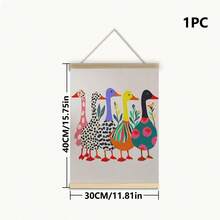 Tranh vải canvas chống thấm nước, tranh treo tường có khung cho phòng trẻ em, poster hình vịt ngộ nghĩnh, tranh in nhiều màu sắc, poster phong cách retro, trang trí tường, poster động vật, tranh in nhiều màu, tranh treo tường hiện đại sống động, trang trí phòng trẻ em dễ thương, tranh nghệ thuật thời trang, trang trí động vật hoạt hình. - Nhiều màu - Xem 15
