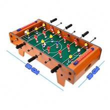 Mini Futbolito de Mesa Armable con 2 Pelotas - Negro - Ver 2