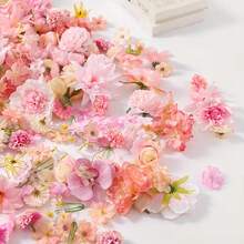 10/20/40pcs Artificial Flower Material Pack - Mini Pink Peony, Daisy & Rose Fake Flowers, Suitable For Wedding, DIY Crafts, Wreaths, Valentine's Day, Mother's Day, Graduation - Miniature Flower Heads - Pink Series - View 8
