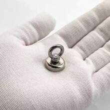 1/2/3件装不锈钢钕磁铁钓鱼磁铁，强力磁性打捞器，适用于河流寻宝、水下打捞、海上救援 - 无需电力 - A - 查看 10