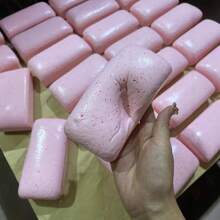 1pc Slow Rebound Soft Sticky Jasmine Scented Pink Mochi Squishy Toy - Unique Stress Relief Gadget - Gift For Friends, Collection, Holidays, Birthdays - Multicolor - View 4