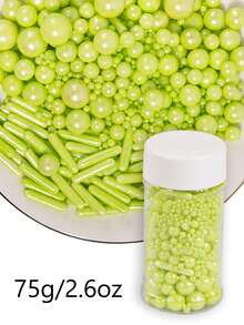 75克/2.6盎司蛋糕装饰珍珠，仅供装饰，不可食用 - 查看 11