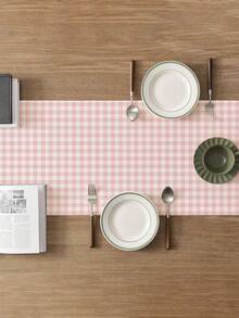 1 chiếc khăn trải bàn kẻ caro hồng trắng tối giản hiện đại, khăn trải bàn hình chữ nhật kẻ caro đỏ chủ đề Giáng sinh, nhiều kích cỡ khác nhau, phù hợp cho bữa ăn gia đình, trang trí nhà bếp Giáng sinh, trang trí nhà cửa, tiệc ngoài trời và nhà hàng, món quà hoàn hảo để trang trí bàn ăn ngoài trời, bề mặt có họa tiết vải lanh, trang trí bàn ăn. - Phấn lì mềm mịn - Xem 2