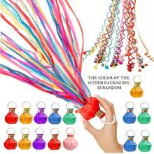 20/10/5 unidades Lanzadores de confeti de cinta de colores lanzados a mano, confeti de papel limpio, serpentinas de papel multicolor románticas, adecuadas para bodas, cumpleaños, fiestas, graduaciones, celebraciones, recuerdos de fiesta - Lanzar serpentinas a mano - Ver 5