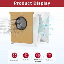 适用于 L50、L60、L50 SES、L60 SES、Conga Home 10000、8090 Ultra、9090 AI、H9+ Robtic 吸尘器的集尘袋，带自动清空集尘站和小刷头。 - 查看 4