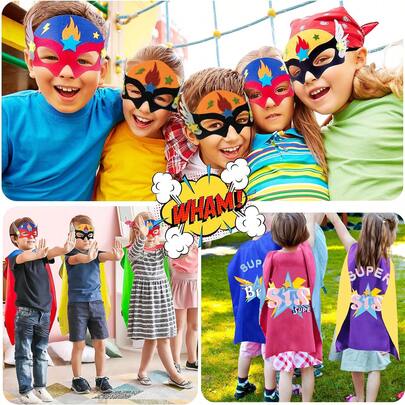 1 Set Super Sister Costumes For Halloween Party Superhero Capes For Sister Super Hero Capes Kids With Mask Best Gilrs Birthday Gifts Superhero Superhero Capes For Kids Superhero Toys Superhero Party Favors Superhero Party Decorations Super Sis Super Sister Cape Super Sis Cape Super Sis Costume