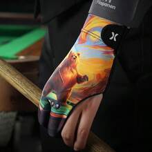 1pc Left Hand Lightweight Quick-Dry Professional Snooker Billiard Fingerless Glove, Breathable & Comfortable Billiard Sports Glove - Multicolor - View 6