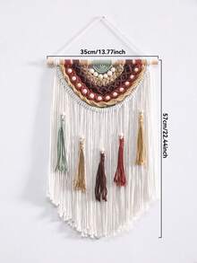 1 tấm trang trí tường tua rua dệt phong cách Bohemian, tranh treo tường dệt Boho, trang trí nghệ thuật tường Bohemian, trang trí nhà mộc mạc, trang trí tường phòng khách phòng ngủ ấm cúng, trang trí thảm Boho, trang trí tường nghệ thuật, trang trí nhà cửa, trang trí nội thất phong cách Bohemian sáng tạo, trang trí tường căn hộ studio. - Nhiều màu - Xem 13