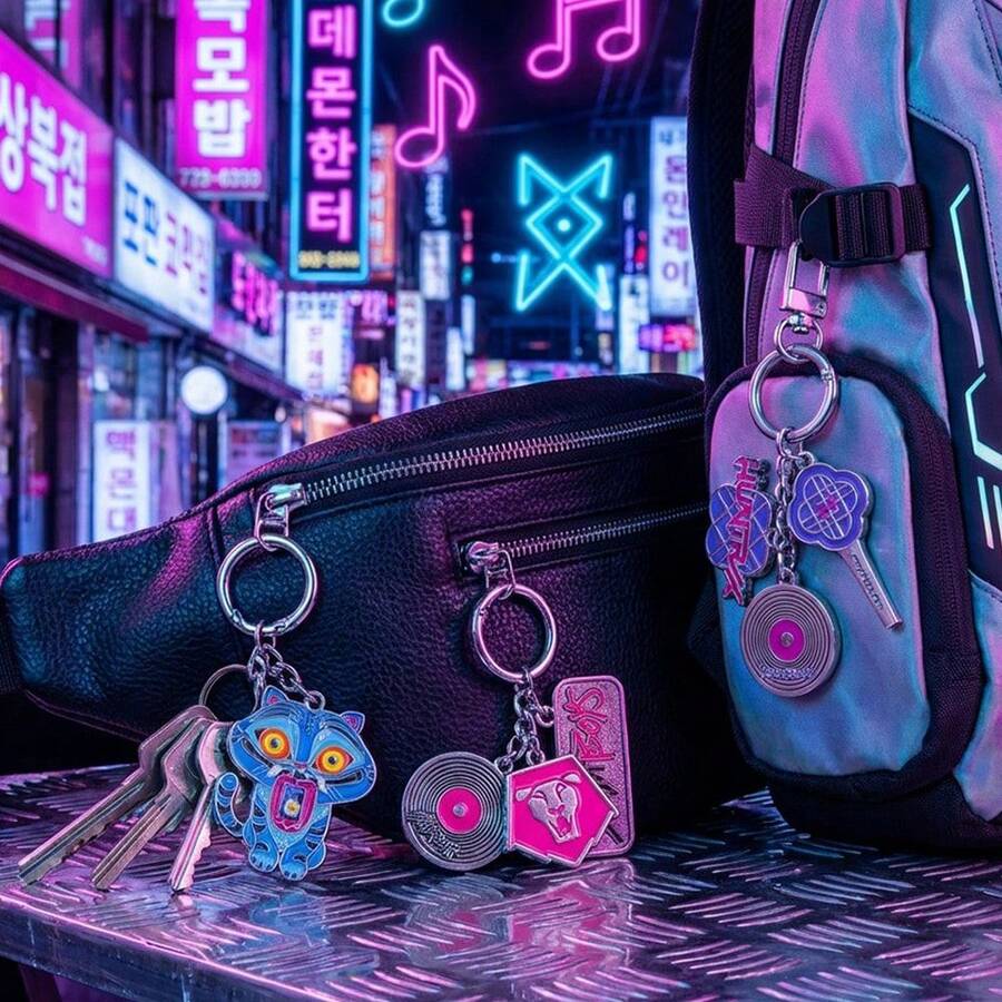 Netflix 1PC Officially Licensed 3D Figurine Bag Clip Anime Figure Keychain Collector Kering Backpack Decor Gift - FB-cR2852 - View 1