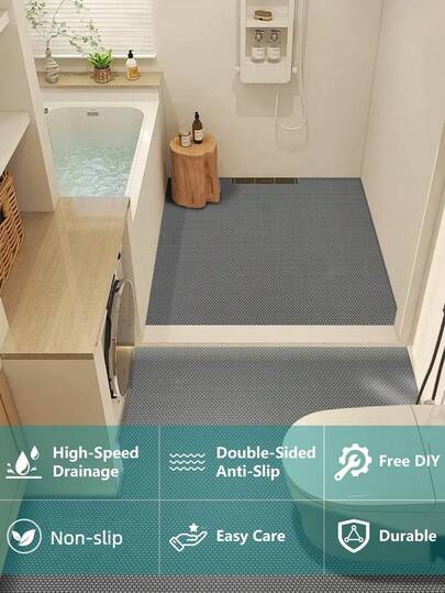 100*90厘米镂空防滑垫，户外商用浴室防滑垫，加厚入口厨房地垫，浴室淋浴房卫生间防滑垫，淋浴地漏垫