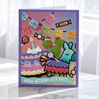 Creative Candy And Horse Dies, DIY Scrapbooking Album And Embossing Stencil, Greeting Card Making Tool, Card Paper Cutting Crafts ,Gift Card Making Template Die Cuts.